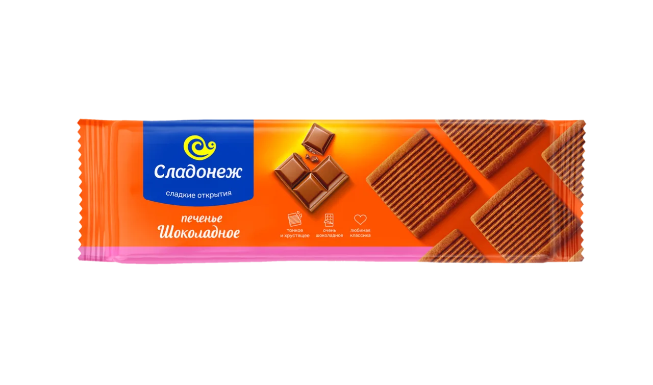 Печенье сахарное ТМ "Сладонеж" Шоколадное