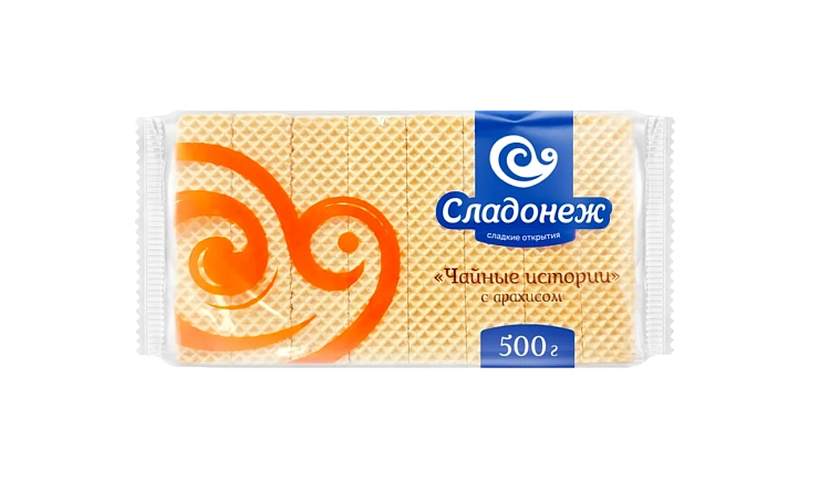 Вафли "Чайные истории" с арахисом