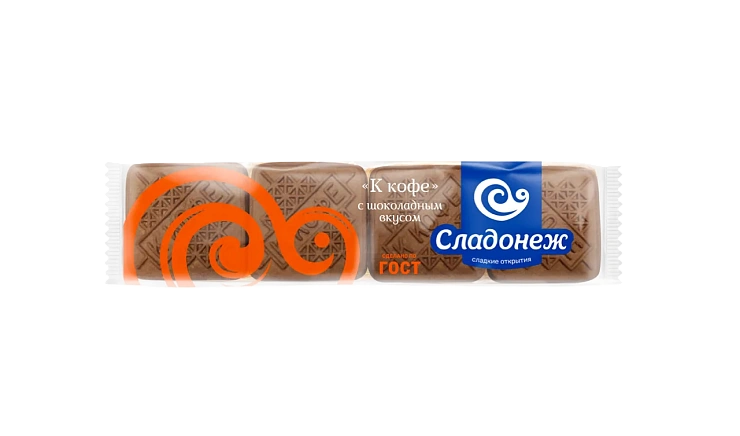 Печенье сахарное "К кофе" с шоколадным вкусом