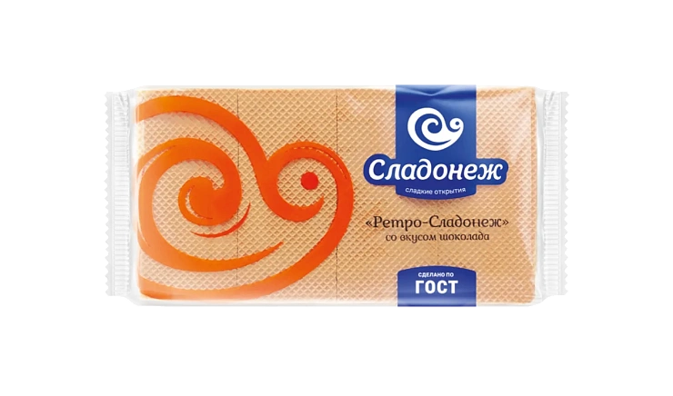 Вафли "Ретро-Сладонеж" со вкусом шоколада