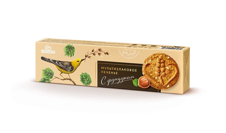Печенье сахарное Мультизлаковое С фундуком