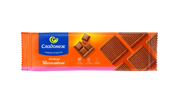 Печенье сахарное ТМ "Сладонеж" Шоколадное
